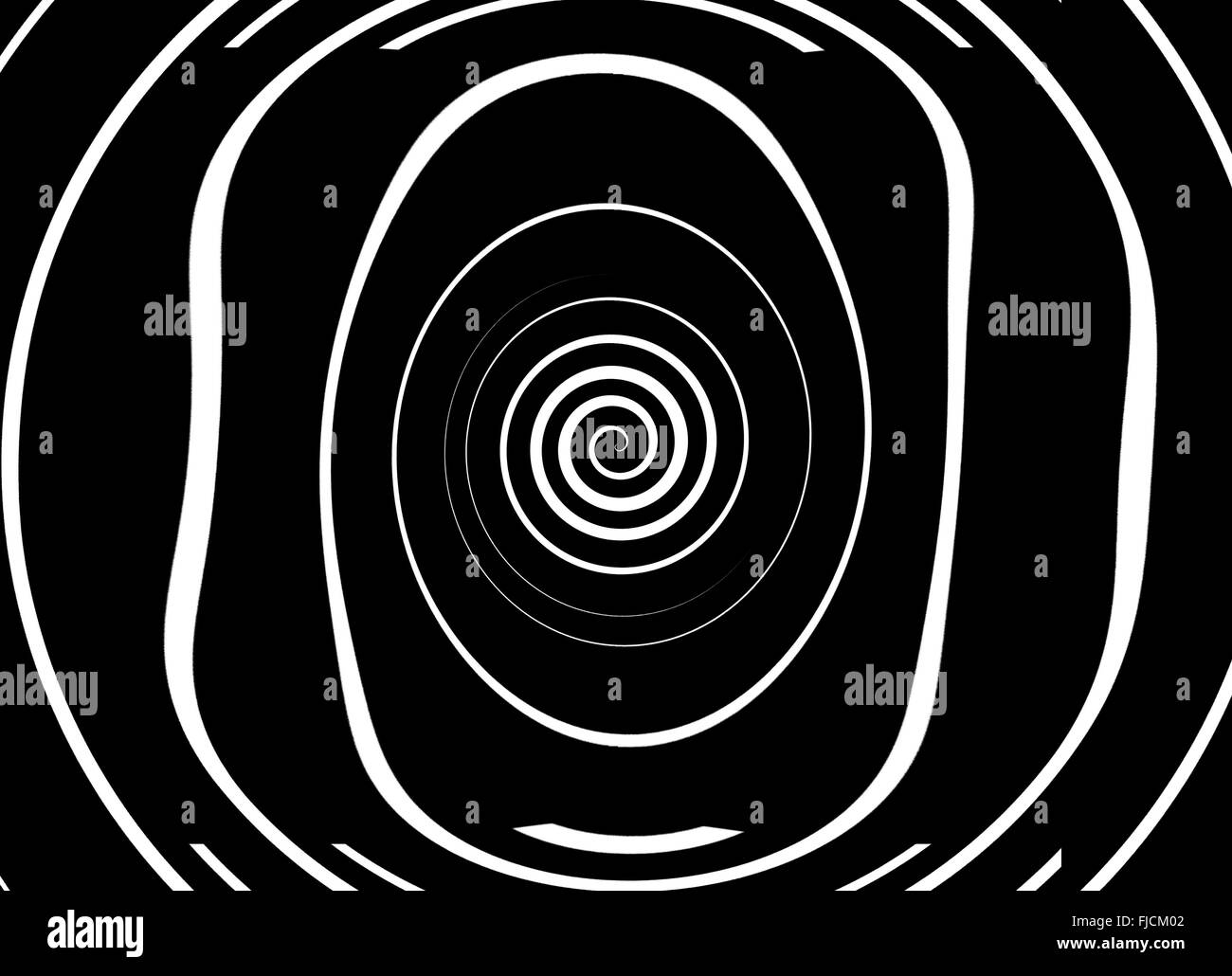 Psychedelic hypnosis swirl background optical illusion illustration