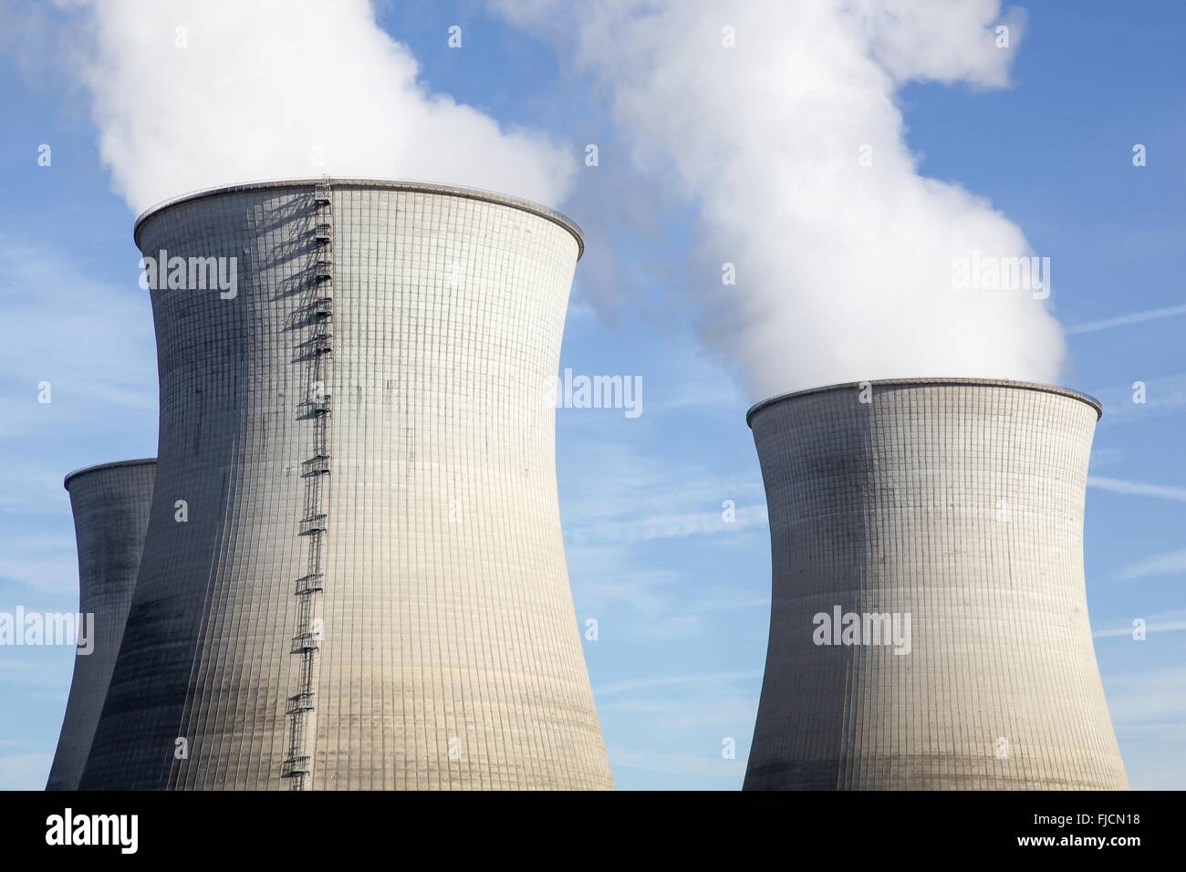 Nuclear power plant in France Stock Photo