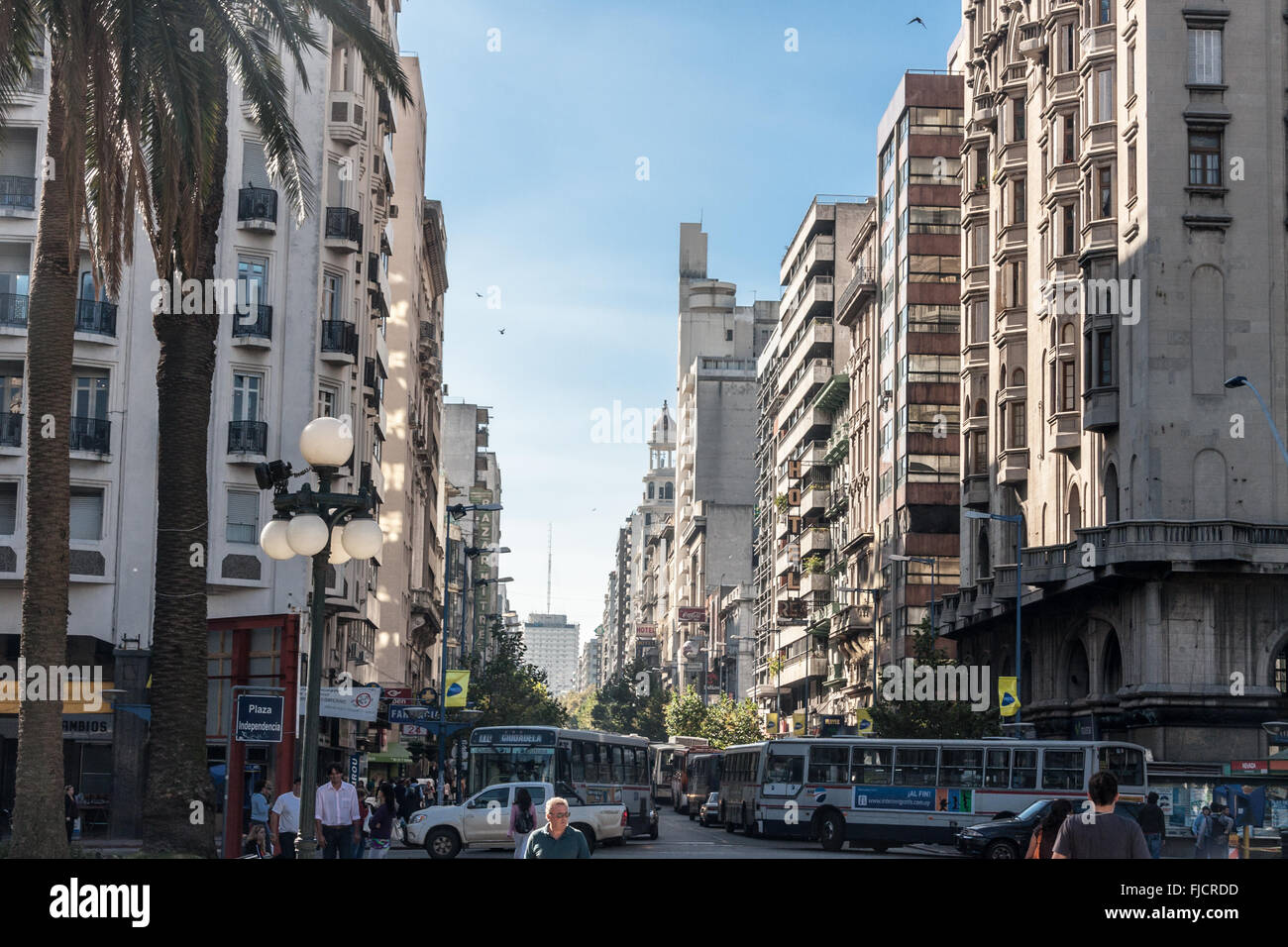 Montevideo Downtown Uruguay Stock Photo