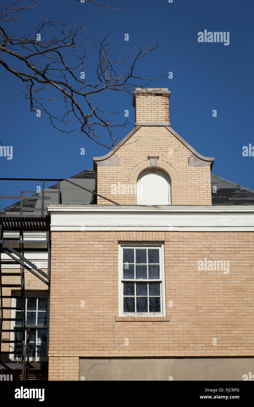 Details of architecture at Fort Hancock in Sandy Hook, New Jersey Stock