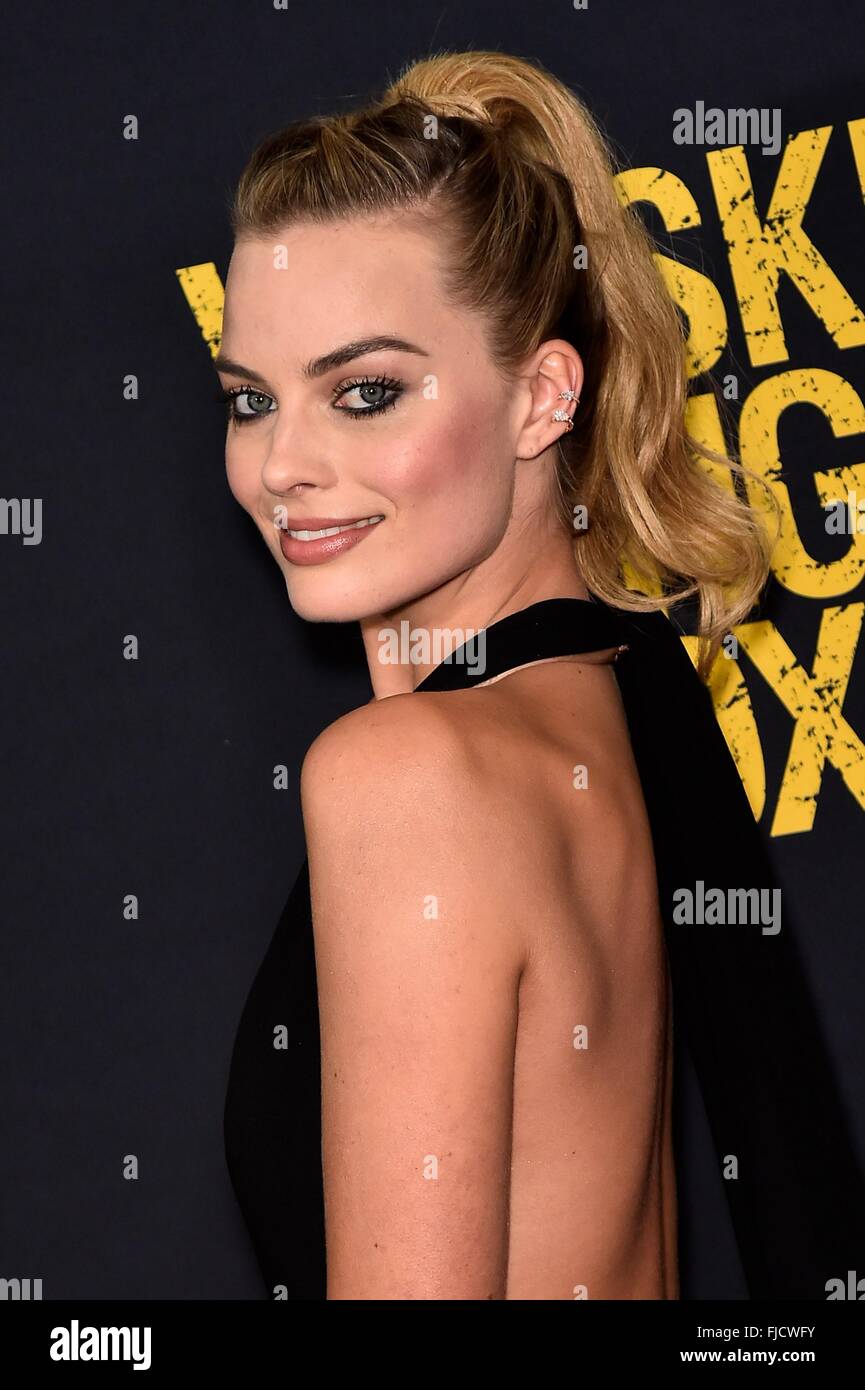 New York, NY, USA. 1st Mar, 2016. Margot Robbie at arrivals for WHISKEY
