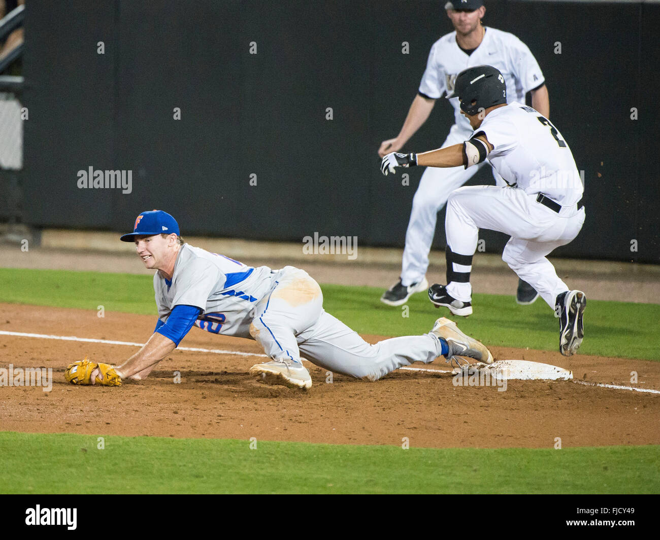 Florida Gators first baseman Peter Alonso (20) in action against the  Virginia Cavaliers in Game 11 of the NCAA College World Series on June 19,  2015 at TD Ameritrade Park in Omaha