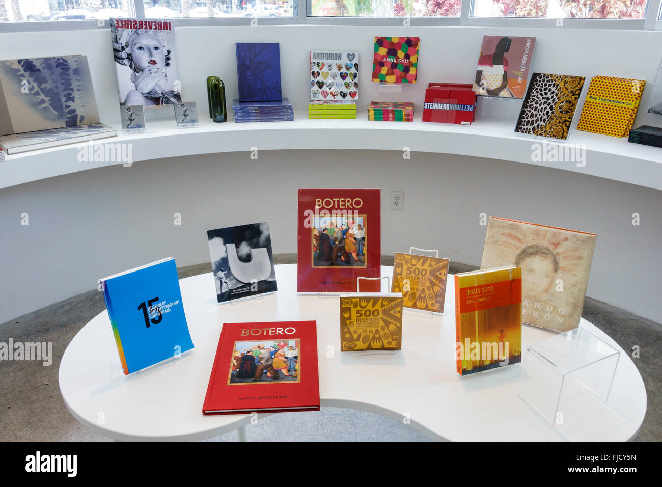 North Miami Florida Museum Of Contemporary Art Gallery Artwork Gift Shop Books Display Sale Shopping