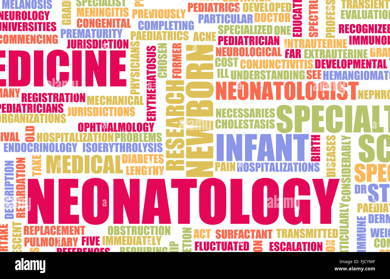 Neonatology or Neonatologist Medical Field Specialty As Art Stock Photo