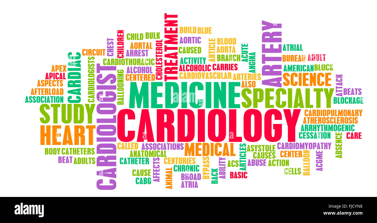 Cardiology or Cardiologist Medical Field Specialty As Art Stock Photo