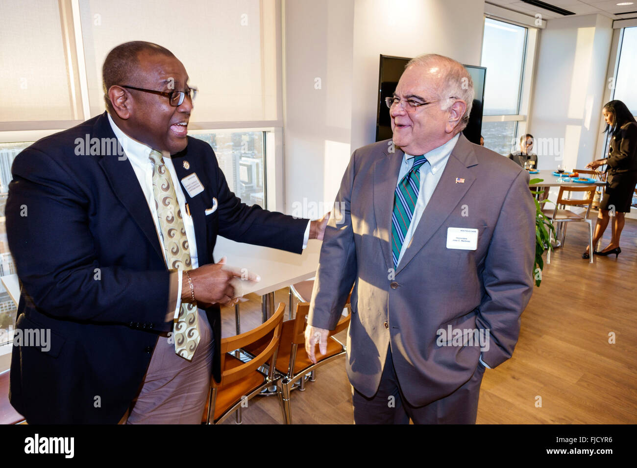 Miami Florida,Southeast Financial Center,centre,Caribbean Bar Association,Fifth Annual Diversity Symposium,Black Blacks African Africans,Hispanic Lati Stock Photo