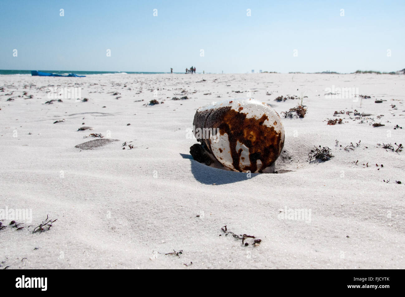 Deepwater Horizon Oil Spill; Pensacola Beach Florida Stock Photo