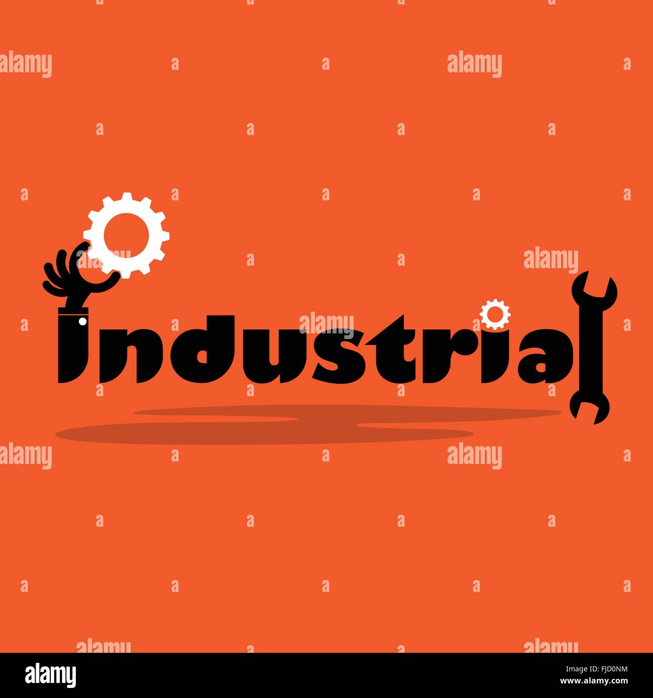 Creative gear cog idea,flat design.Concept of industrial inspiration, innovation, invention, effective thinking, knowledge Stock Vector