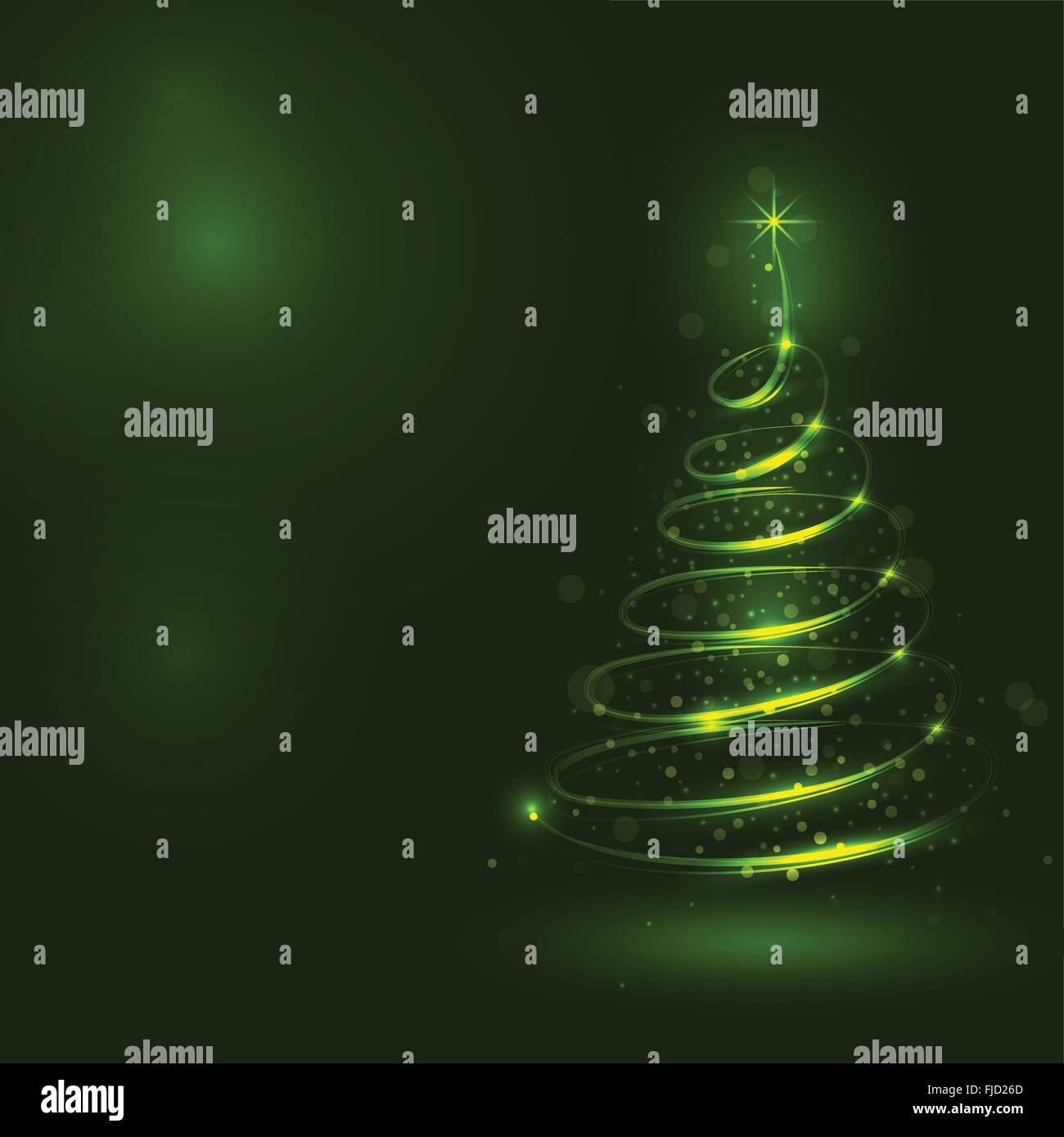 Shining christmas tree, the magic christmas tree, shinny christmas tree.Happy new year and merry christmas abstract background. Stock Vector