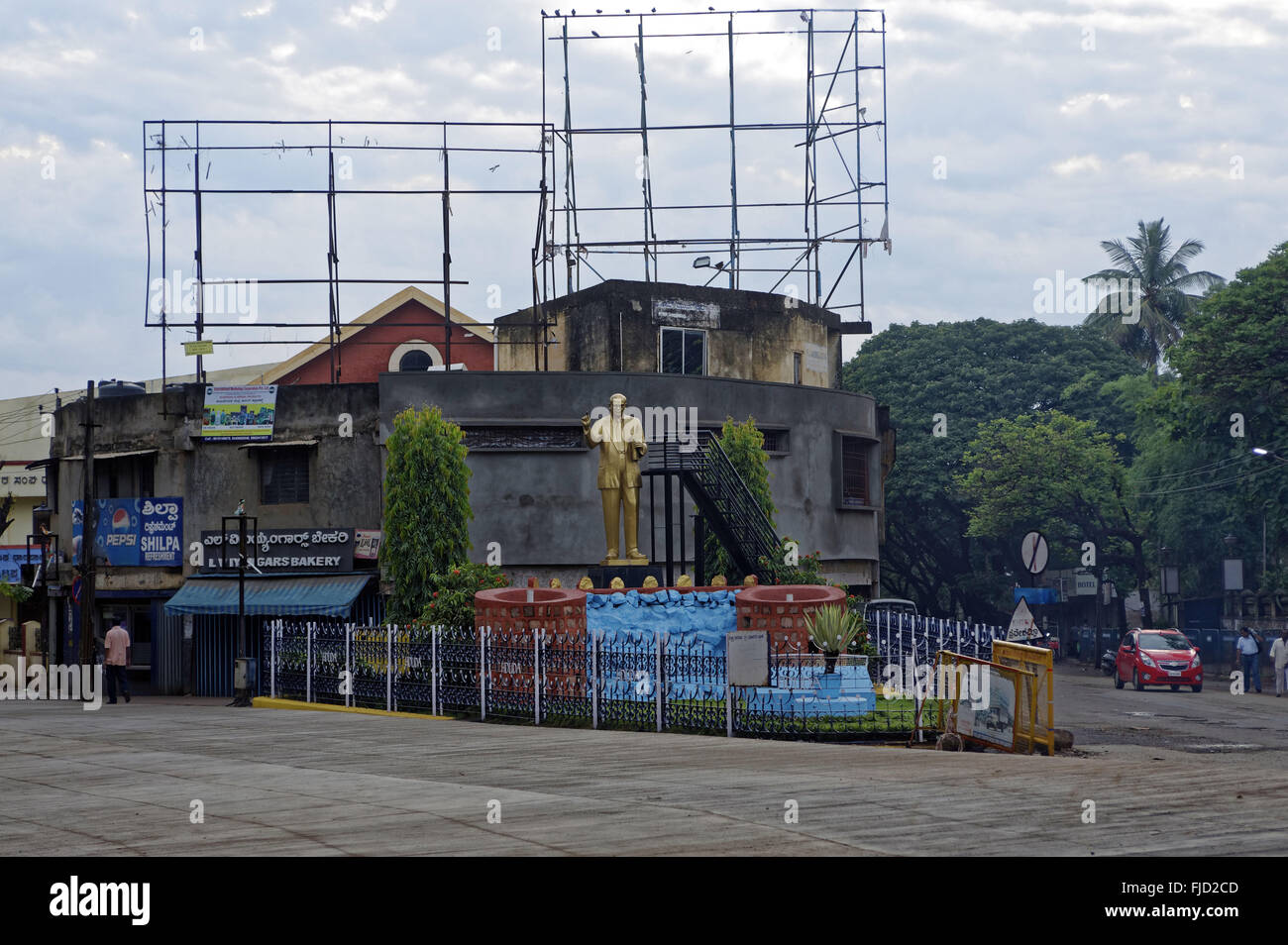 Ambedkar statue azad park road dharwad Karnataka Stock Photo 97402941