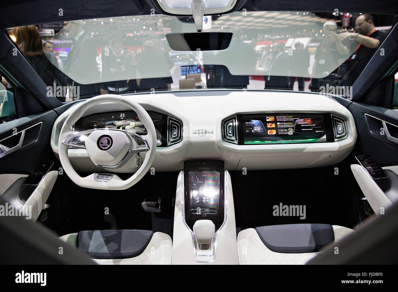 Skoda VisionS, interior Stock Photo - Alamy