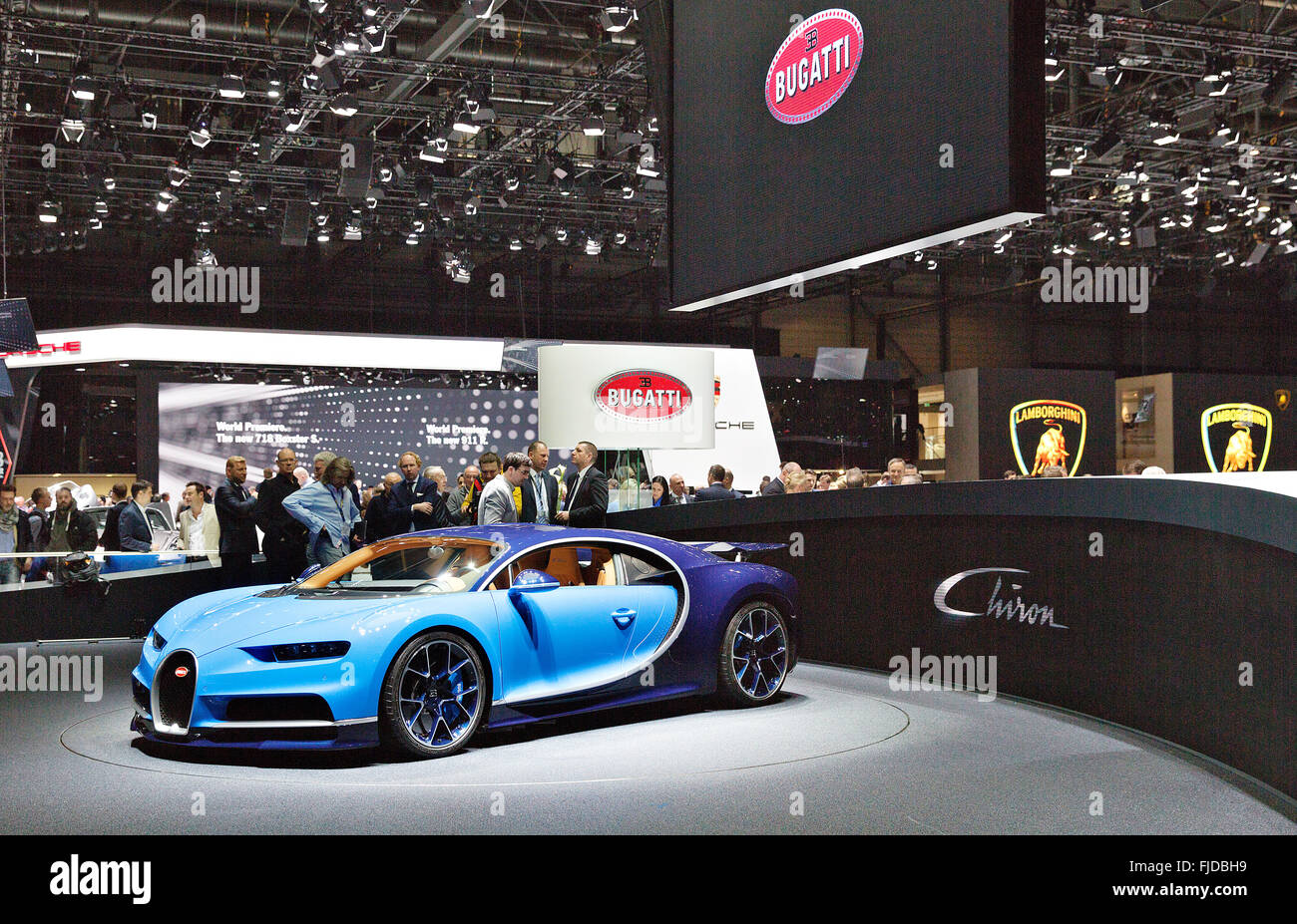 hybrid Super Sport Bugatti Chiron Stock Photo