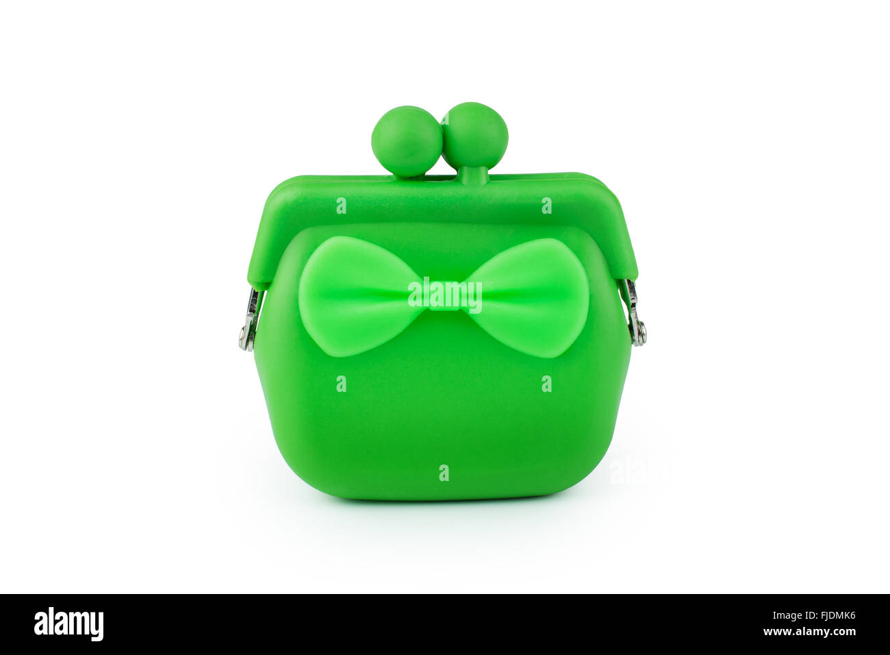 Cute green kid silicone rubber wallet purse isolated on white Stock ...