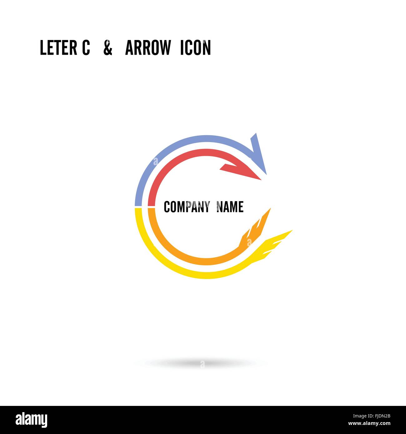 Creative letter C icon abstract logo design vector template. Corporate ...