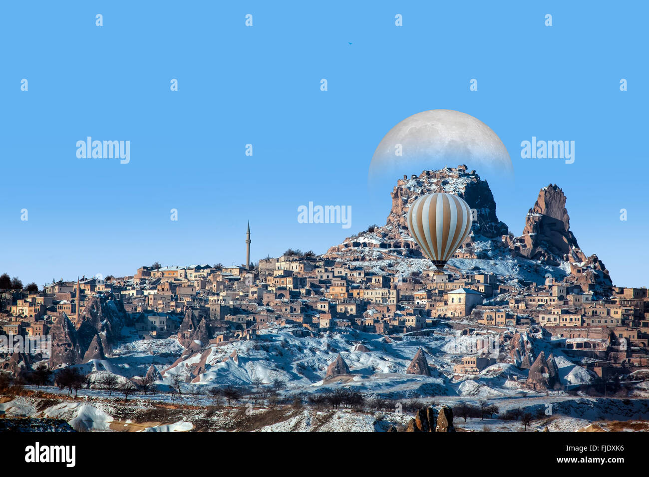 cappadocia, balloon, spectacular, hill, capadocia, adventure, turkey, soil, destination, stone, experience, cave, geological, co Stock Photo