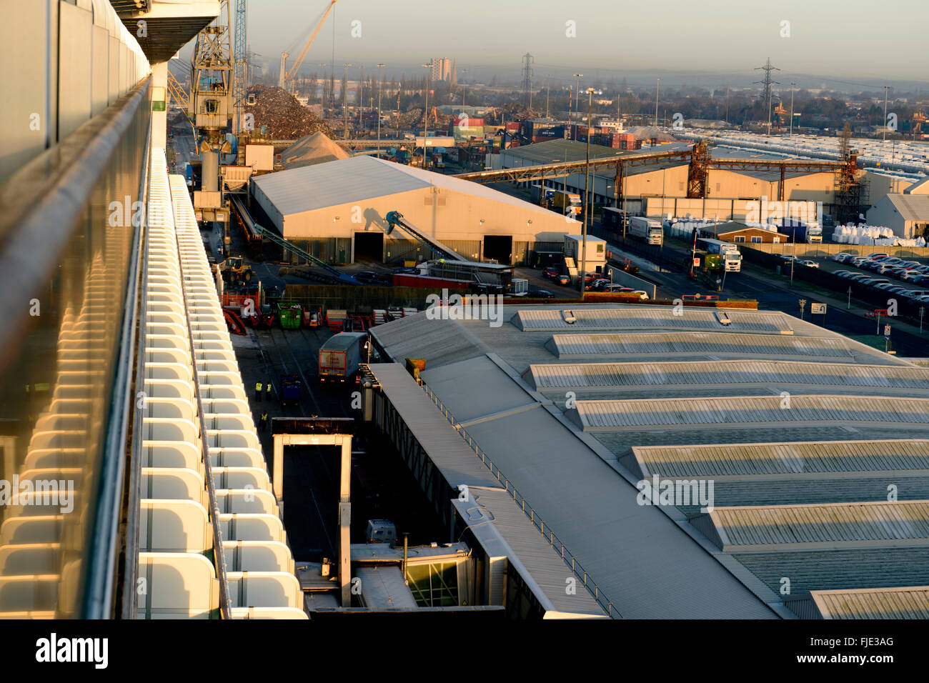 P and O liner Ventura docks at Southampton Stock Photo