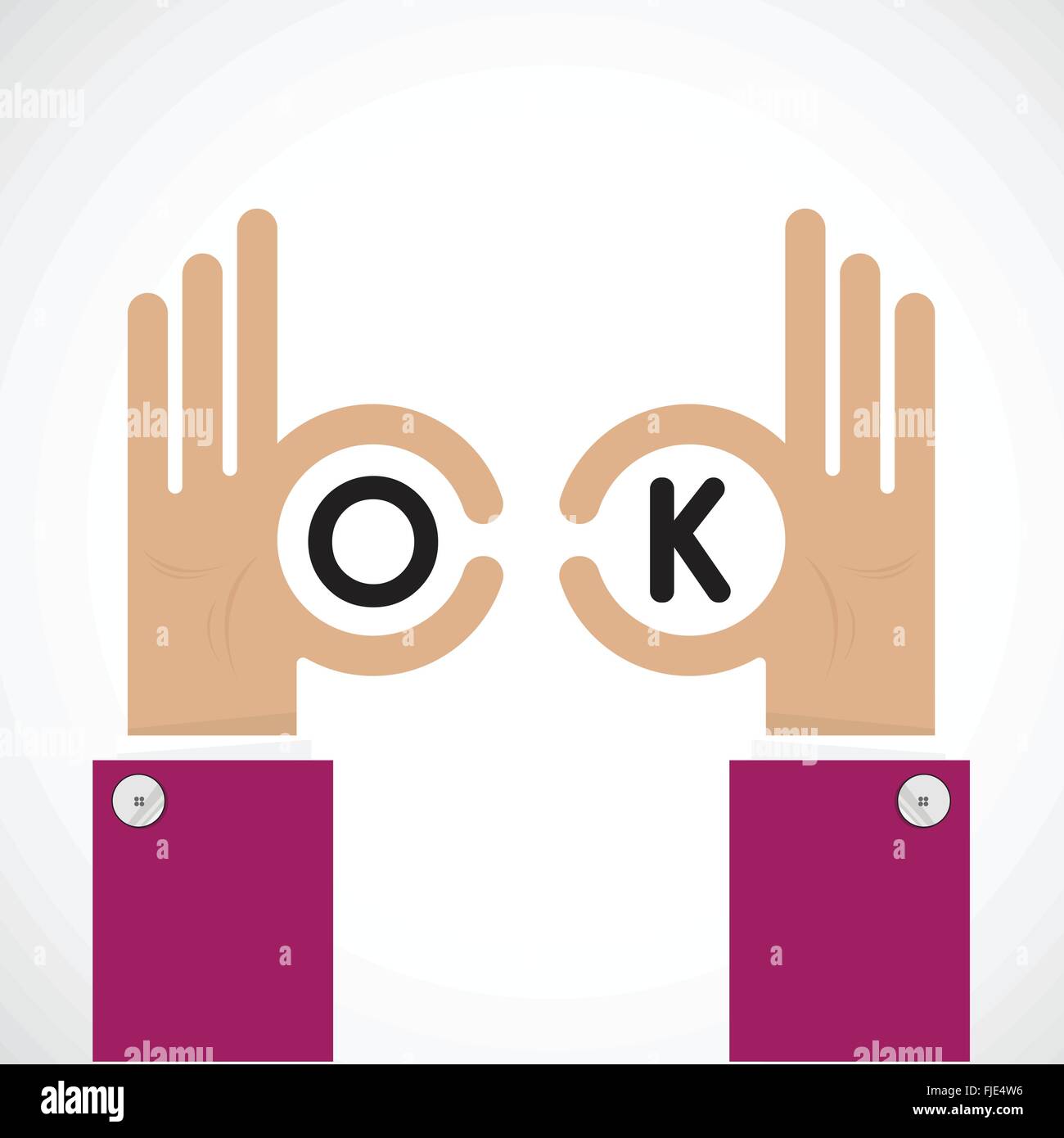 OK Hand Sign Logo