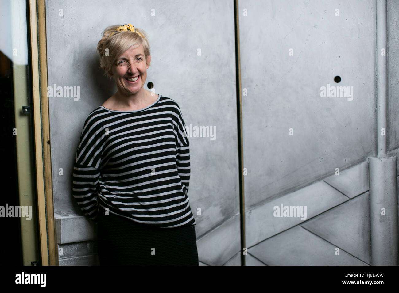 Actress Julie Hesmondhalgh at the Royal Exchange Theatre Manchester. Stock Photo