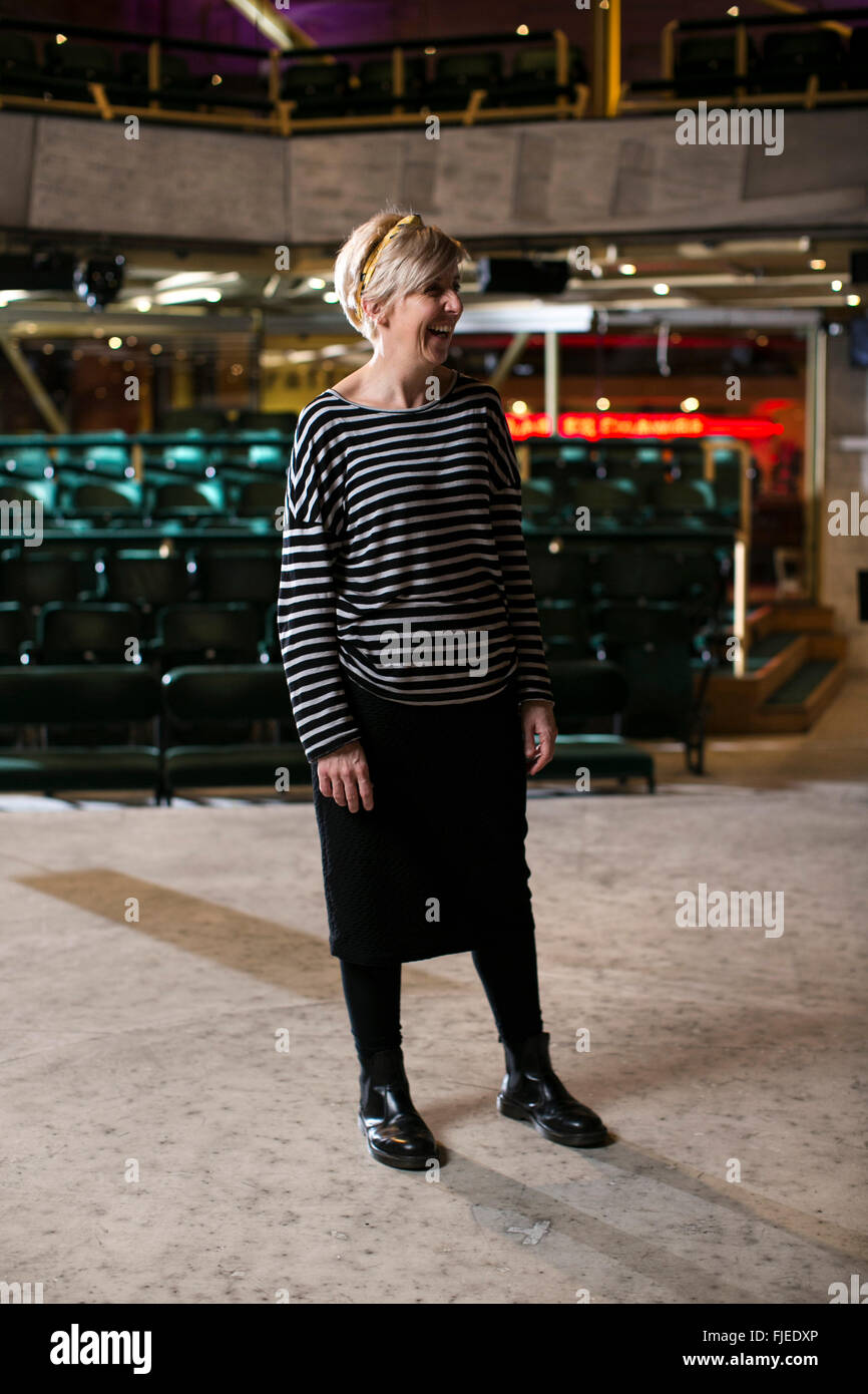 Actress Julie Hesmondhalgh at the Royal Exchange Theatre Manchester. Stock Photo