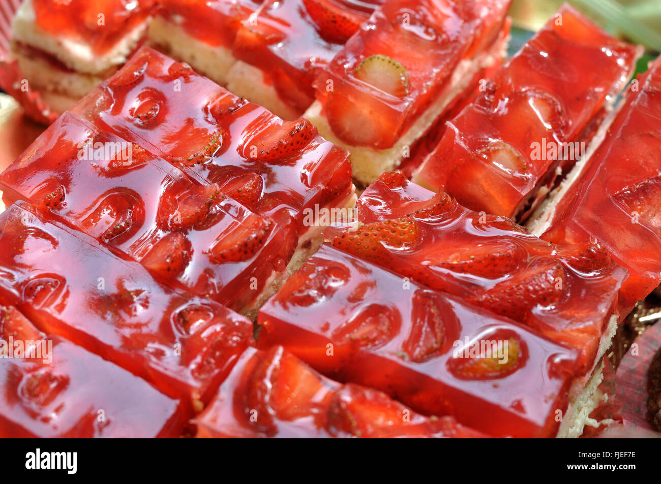 summer berry jelly dessert Stock Photo - Alamy