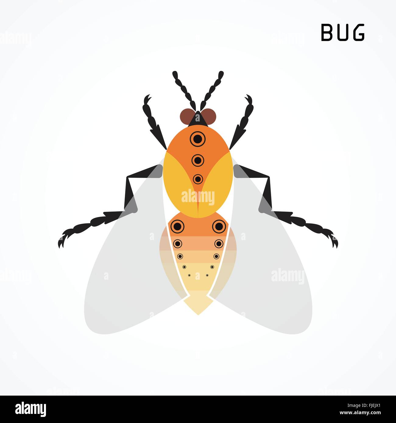 Bug sign. Insect icon. Vector illustration Stock Vector Image & Art - Alamy