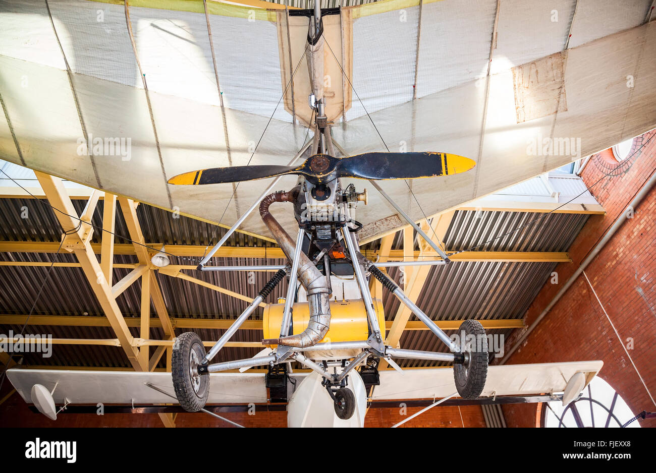 Powered hang glider at the technical museum in Togliatti, Russia Stock