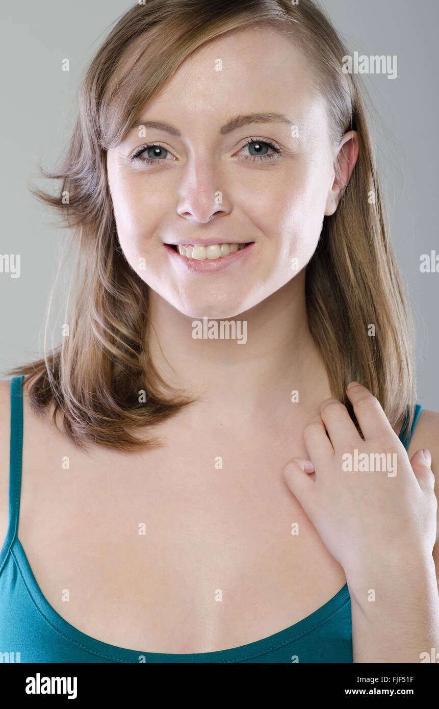 Beauty face young smiling hi-res stock photography and images - Alamy