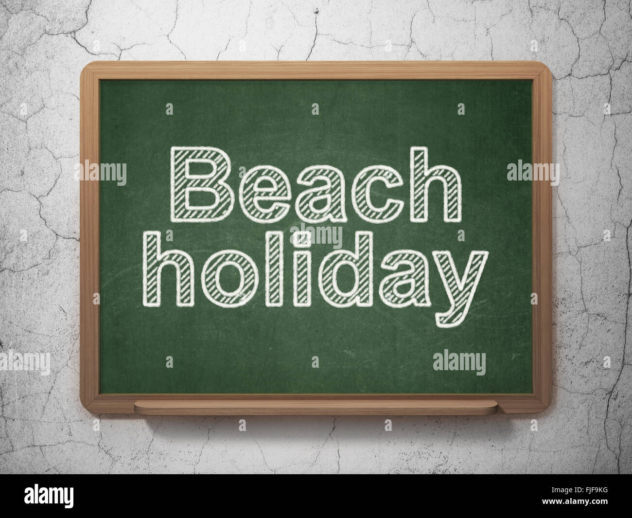 Travel concept: Beach Holiday on chalkboard background Stock Photo - Alamy