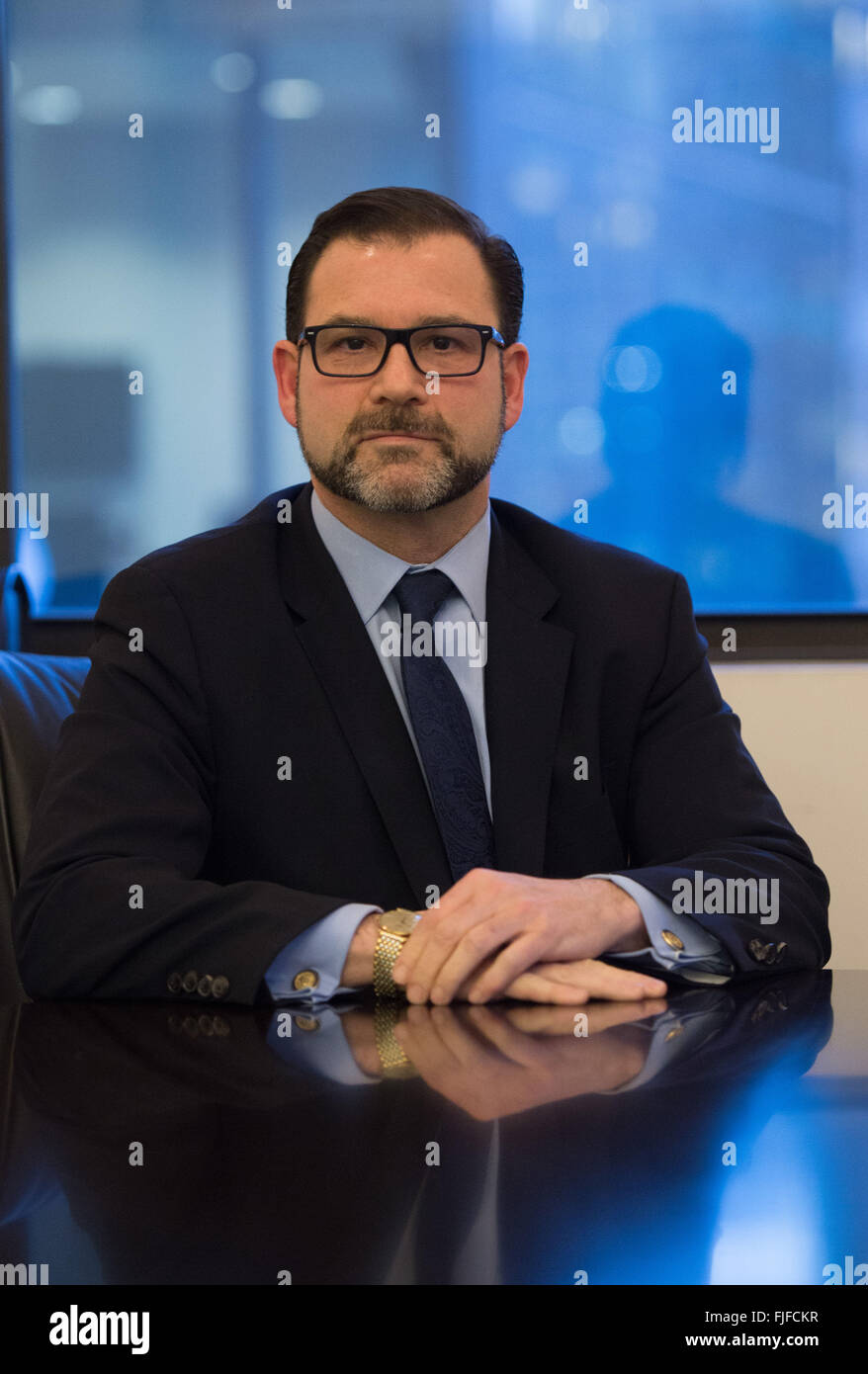 New York, NY, USA. 1st Mar, 2016. ADAM BARSKY, IDB Bank Executive ...