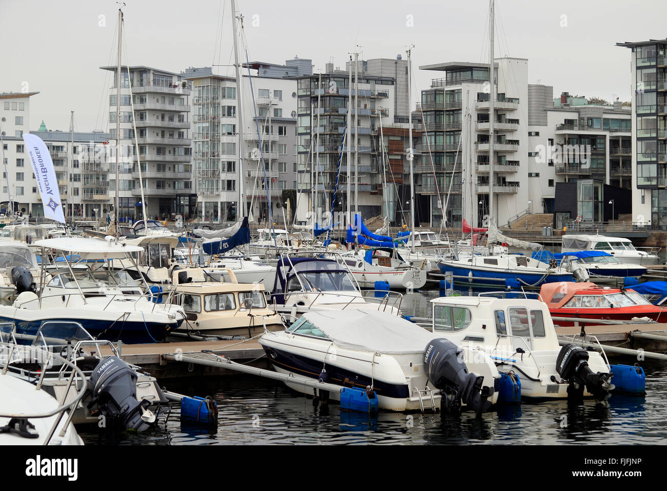 Modern apartments Skåne, Sweden, Scandinavia Stock Photo