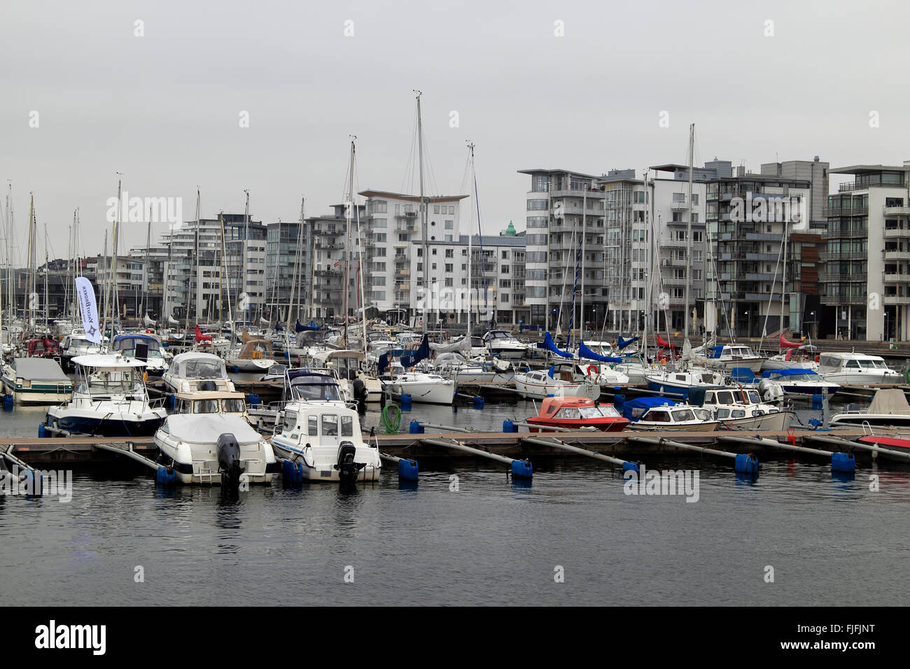 Modern apartments Skåne, Sweden, Scandinavia Stock Photo