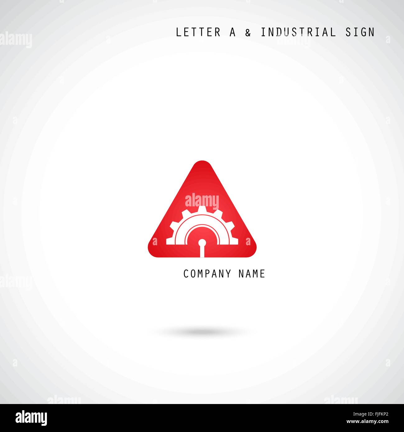 Creative letter A icon abstract  logo design vector template with industry and gear symbol. Corporate business and industrial Stock Vector