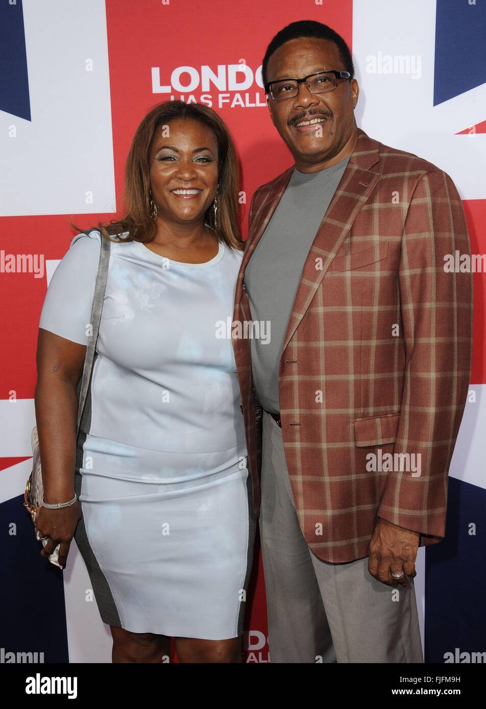 Judge Mathis, Wife at arrivals for LONDON HAS FALLEN Premiere, ArcLight ...