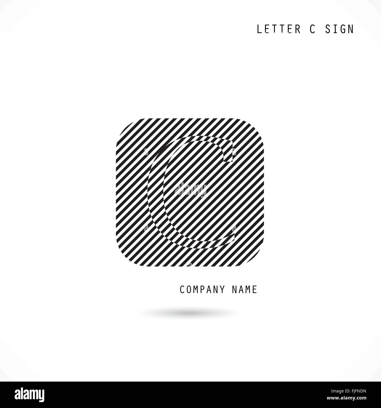 Creative letter C icon abstract logo design vector template. Corporate ...
