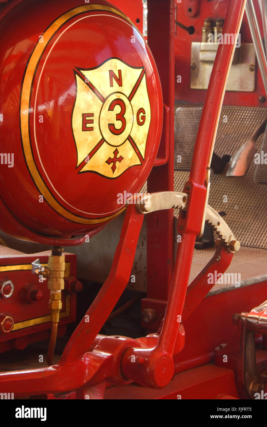 1902 American Metropolitan fire engine detail, Great Oregon SteamUp