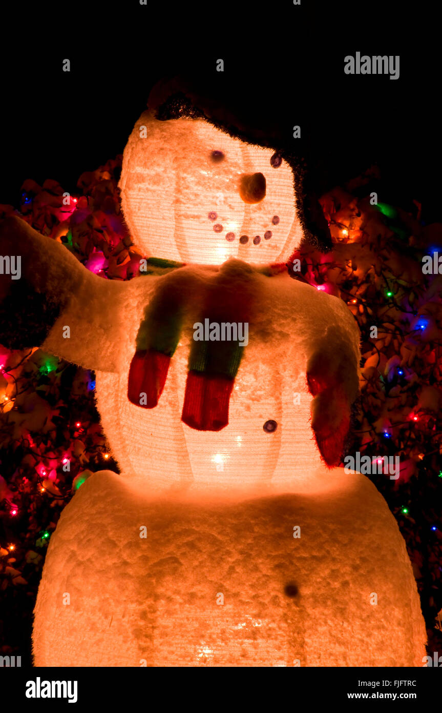 Christmas lights, Keizer Miracle of Christmas Lighting Display, Keizer, Oregon Stock Photo