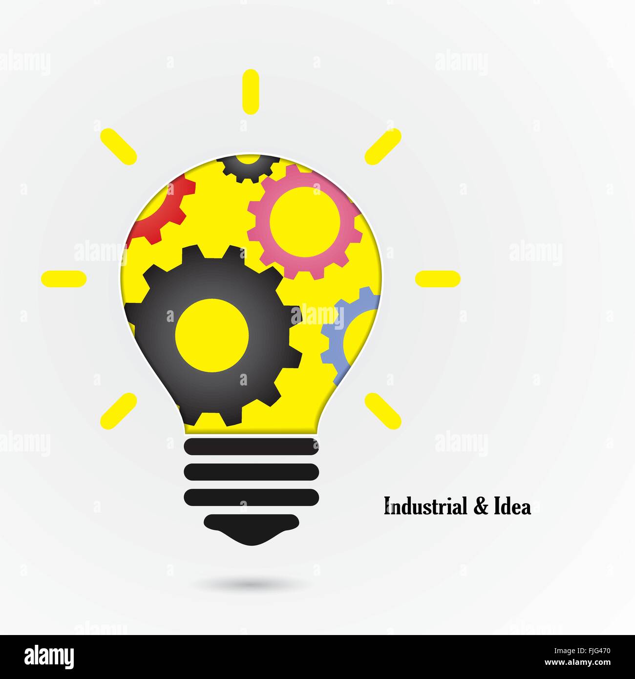 Creative light bulb Idea concept background ,design for poster flyer cover brochure ,education and business idea. Stock Vector