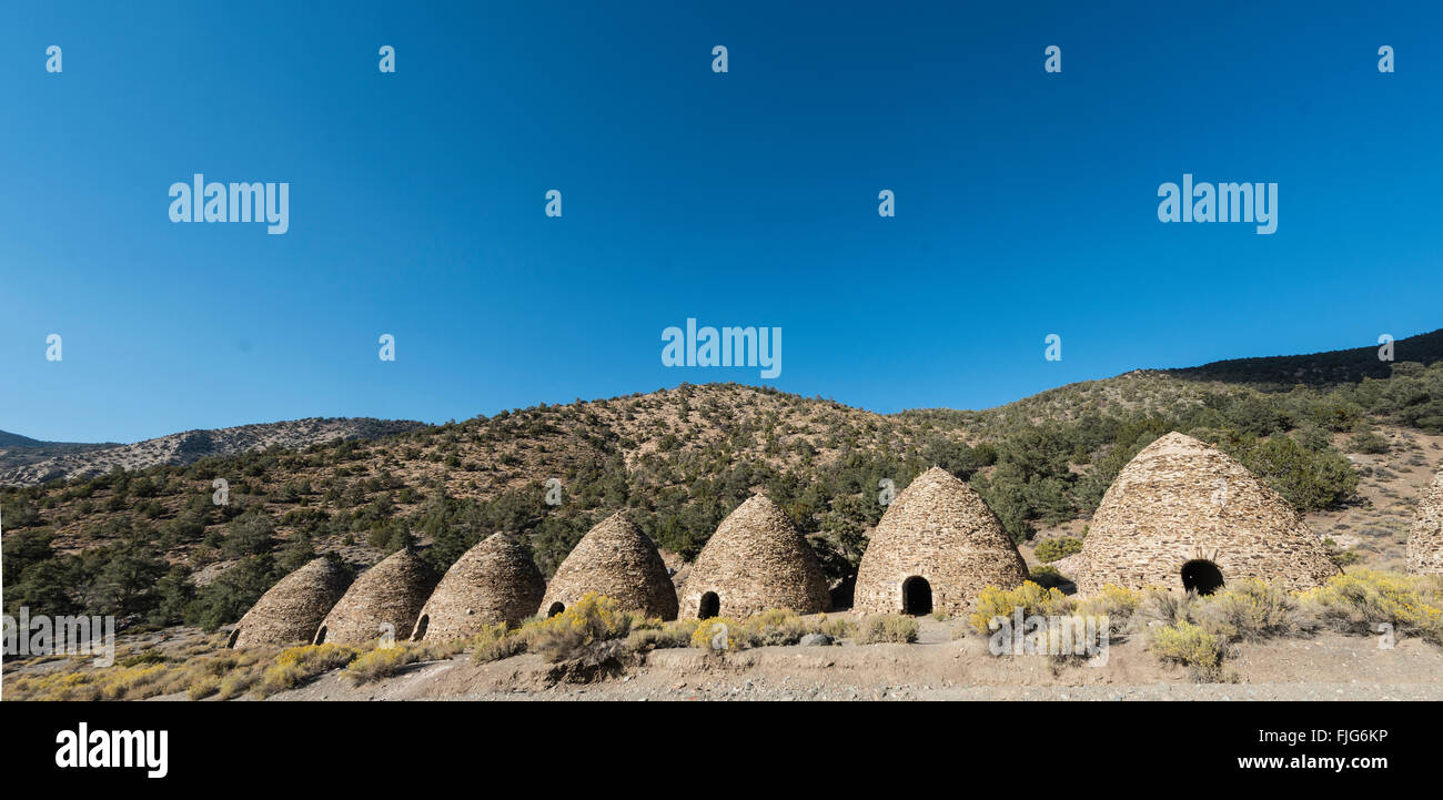 Brick ovens, Charcoal Kilns, Death Valley, Death Valley National Park, California, USA Stock Photo