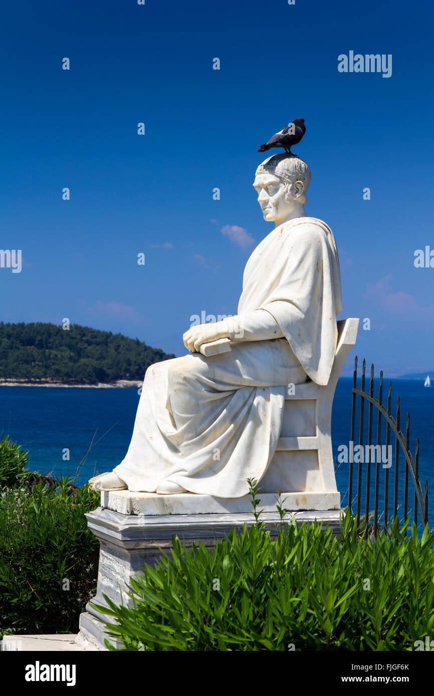 Statue in Kerkira, Corfu Stock Photo