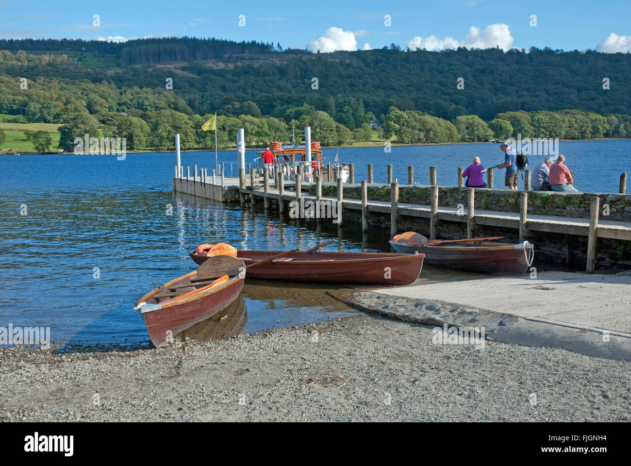 Coniston Boating Centre at the northern end of Coniston Water ,Coniston