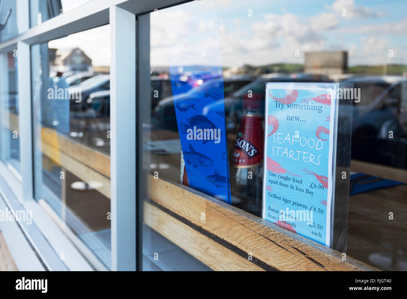 Rick Stein's Fish and Chip shop in Padstow, Cornwall, UK. Stock Photo