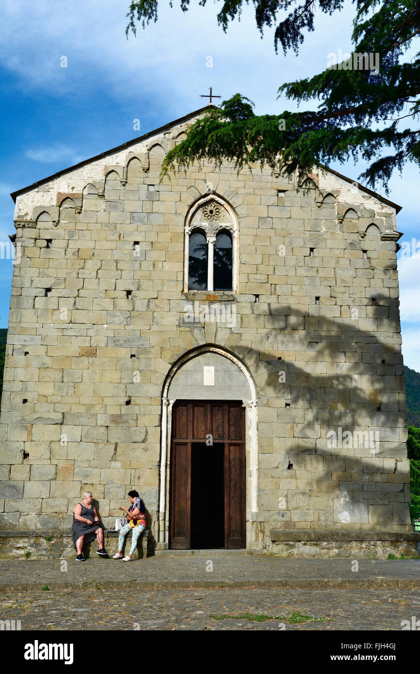 Church of Nostra Signora della Salute - Our Lady of Health - Volastra, Manarola, Cinque Terre, La Spezia, Liguria, Italy Stock Photo