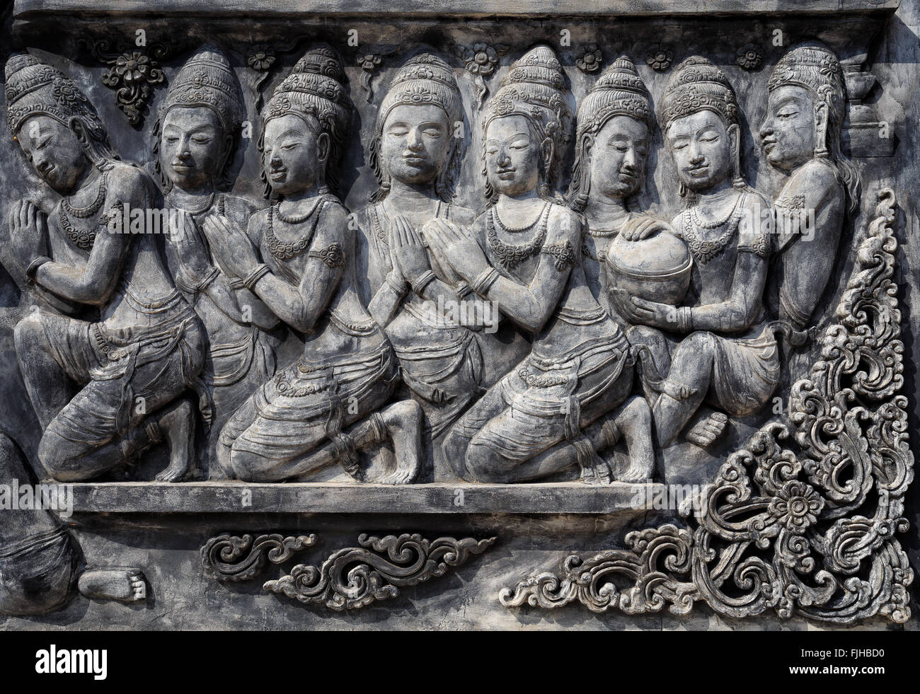 Decorative lintel , Thailand Stock Photo Alamy