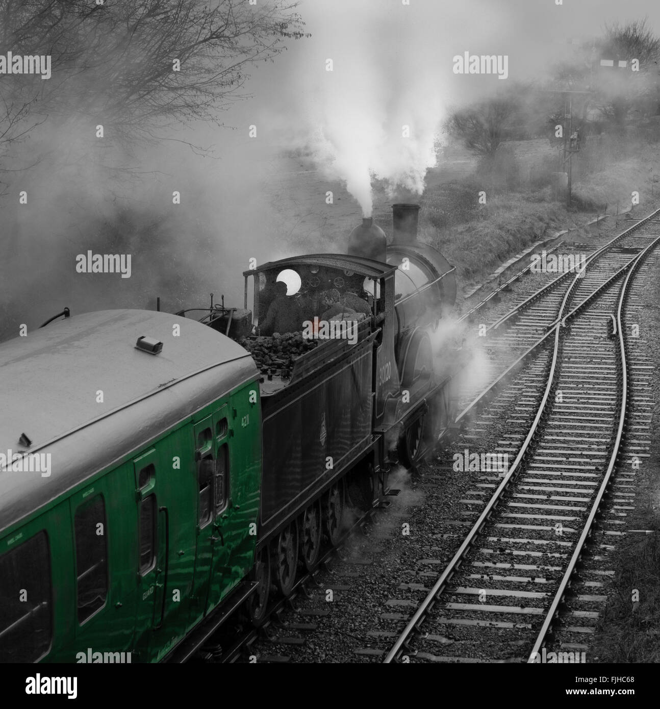 Mid Hants Railway ,Hampshire,England Stock Photo