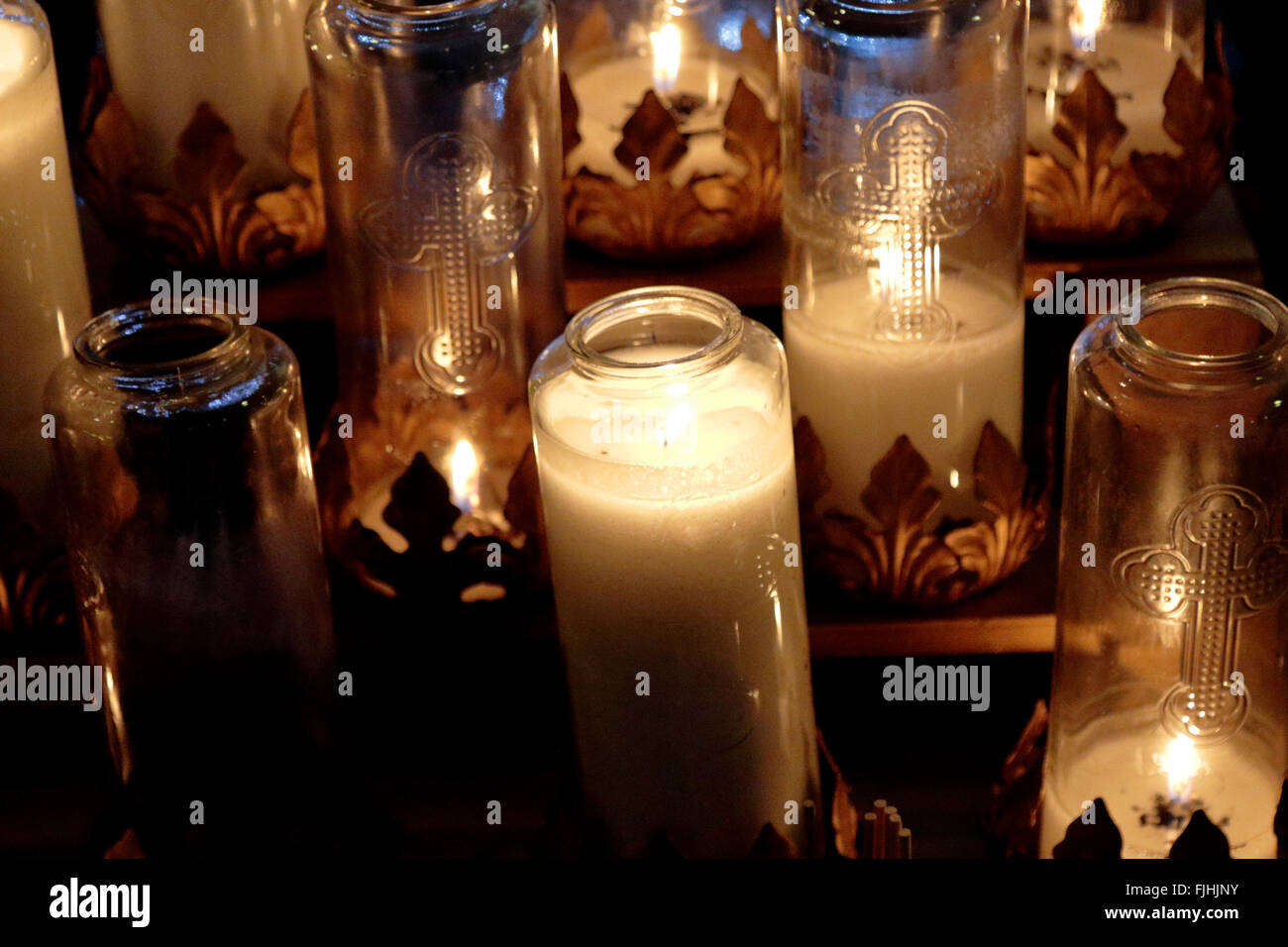 Image of the beautiful candles light Stock Photo Alamy
