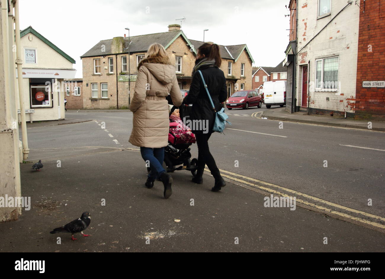 Main Street in Shirebrook, Derbyshire England UK Stock Photo Alamy