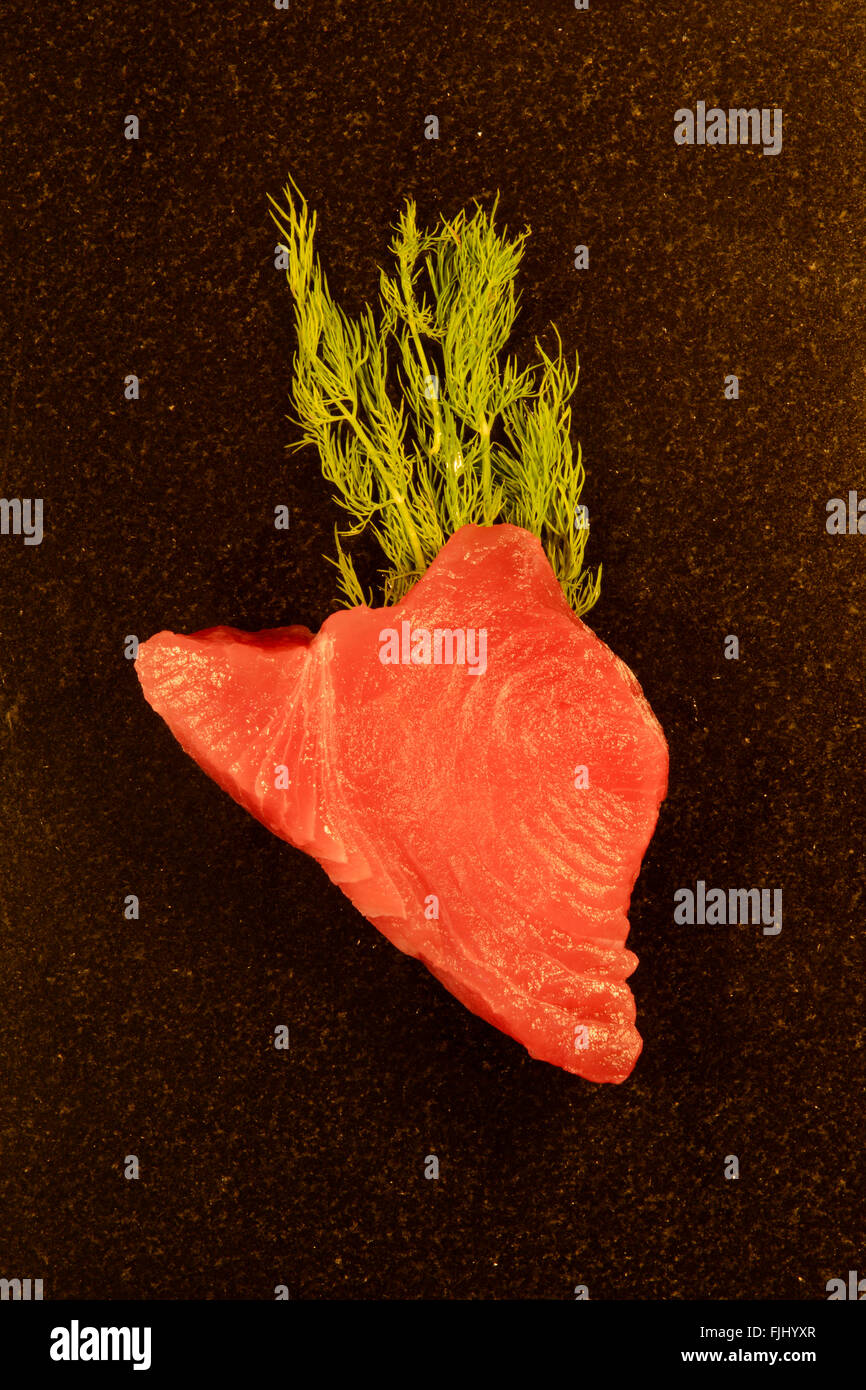 Yellowfin tuna loin steak for cooking Stock Photo Alamy