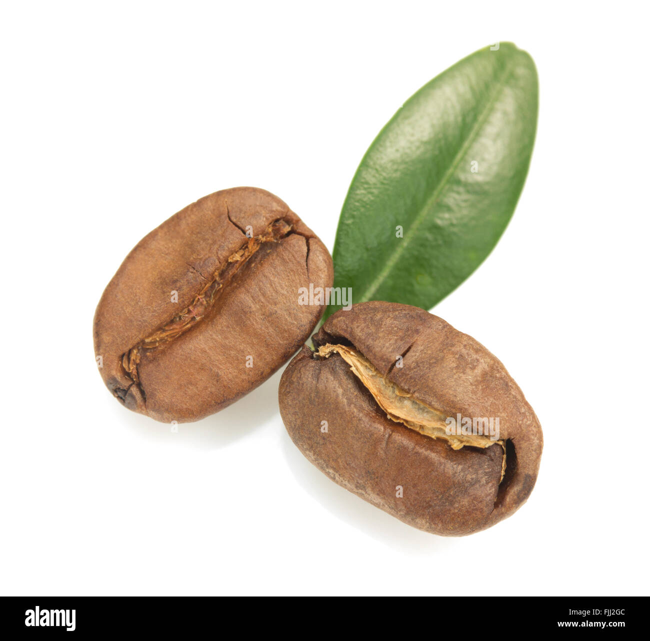 coffee beans isolated on white background Stock Photo - Alamy