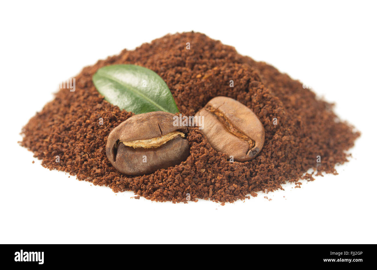 coffee beans isolated on white background Stock Photo - Alamy