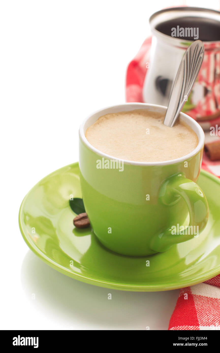 cup of coffee isolated on white background Stock Photo - Alamy